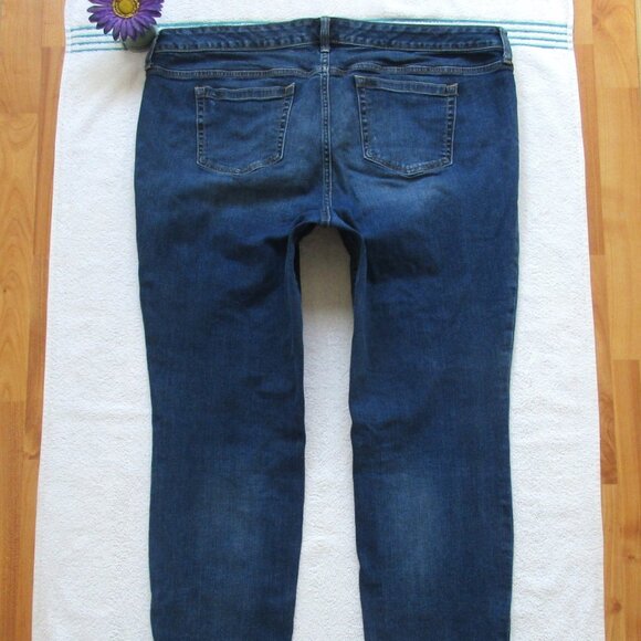🌸SOLD🌸 TORRID Jeans Size 20 Distressed Skinny Blue Denim - Picture 6 of 11